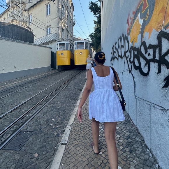 White Mini Dress - Picture 3 of 3